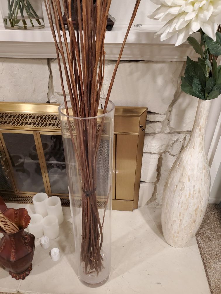 Tall Glass Vase