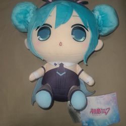 Hatsune Miku Kurumaru BIG Plush Toy - Black Bunny Ver.