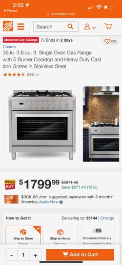 Gas Stove And Oven 
