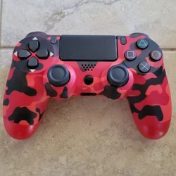 PS4 Controller - PlayStation 4 - Red Camouflage 