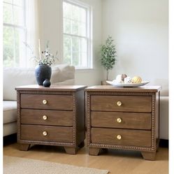 Beautiful Solid Wood Nightstands End Tables Designer Inspired 