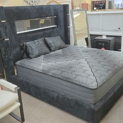 Bedroom Furniture Bed With Fireplace Only $49 Down No Credit Needed Financing 