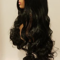 Long Black Wavy Wig