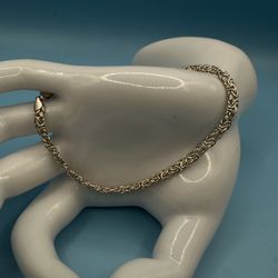 NEW STAMPED STERLING SILVER BYZANTINE BRACLET