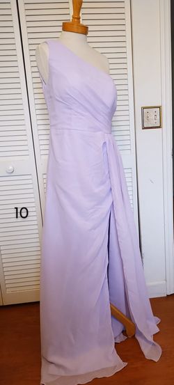 NEW Lavender One-Shoulder Chiffon Formal Gown size 10