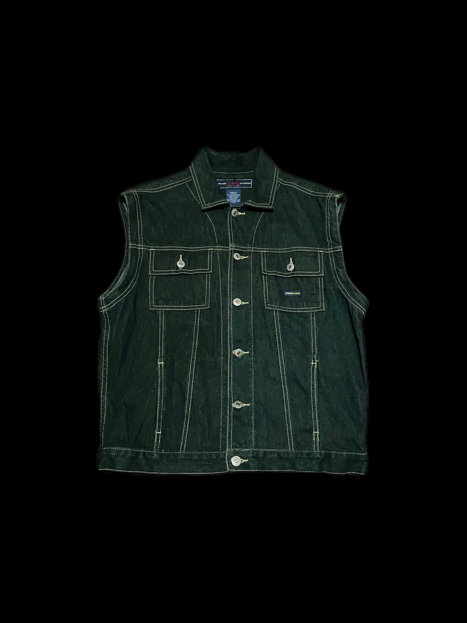 Embroidered PhatFarm Denim-Vest