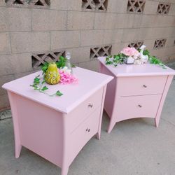 Beautiful Light Pink Nightstands