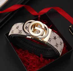 Men belt Genuine Leather Belt Metal Alloy Automatic Buckle Brand Luxury Design Waist Belts for Men Strap Male