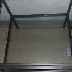 Glass End Table 