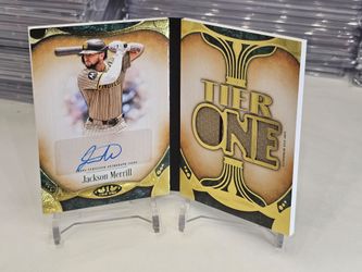 Jackson merrill tier one auto booklet /49 PADRES