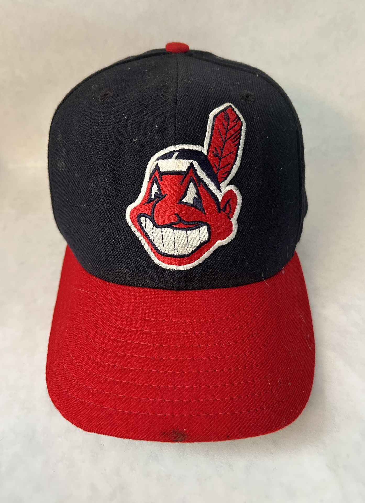 Vtg Cleveland Indians Hat Fitted 7 Model 5950