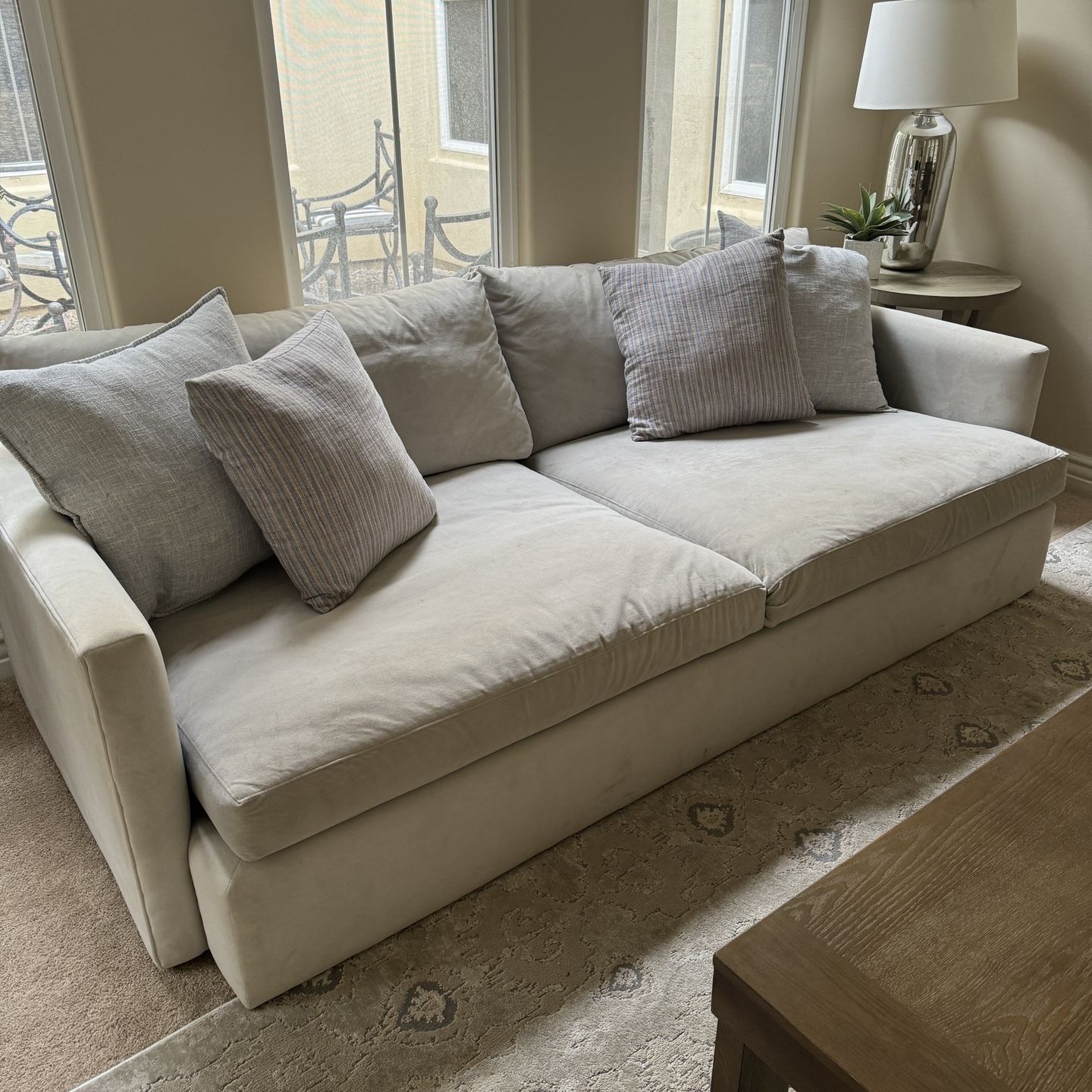Crate and Barrel Luxe Depth Sofa
