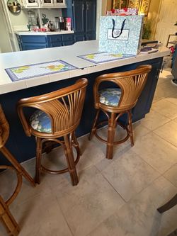Rattan Bar Stools