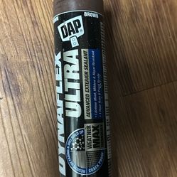 DAP Brown Sealant Dynaflex Ultra Advanced Exterior Sealant for Windows, Doors, & Sidings. 10.1 oz