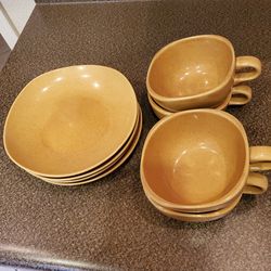 Cups and Dishes Set of 4 "New"