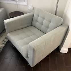 MORABO IKEA Armchair, Gunnared light green/metal 