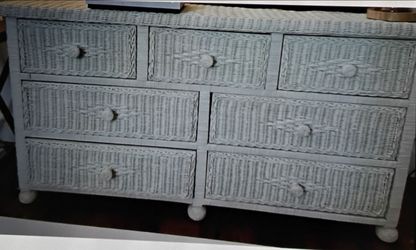 Wicker dresser