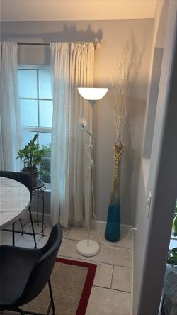 Floor lamp  68.5” tall flexible arm smaller lamp