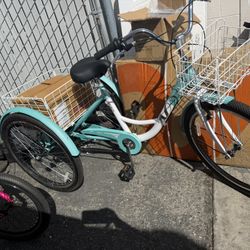 Tricycle 7- speed adult new $250.  24”. Each 