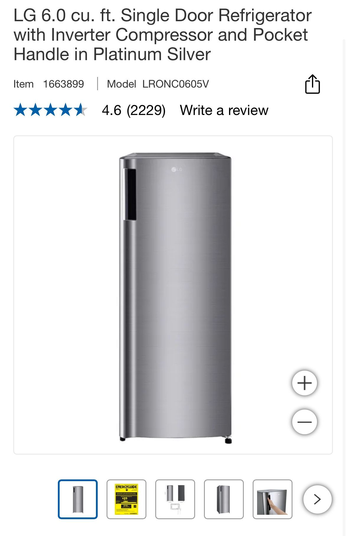 Lg 6.0 Cu Ft Mini Fridge (brand New In Box📦)