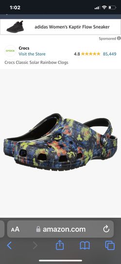 Classic Solar Rainbow crocs Kids J2 New 