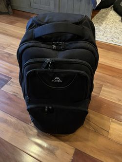 Matein Rolling Backpack - Black