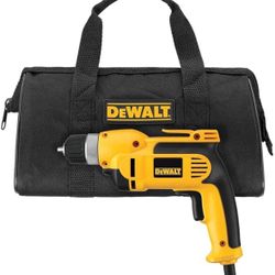 DEWALT Corded Drill, 7.0-Amp, 3/8-Inch, Pistol Grip (DWD110K), Yellow