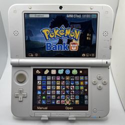 Nintendo 3DS XL Animal Crossing Ed. 64GB Pokemon Bank + ALL Pokemon Games, Mario, Zelda, Kirby 
