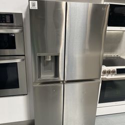 Stainless Steel 27 Cu. Ft. Side-by-Side Door-in-Door Refrigerator 