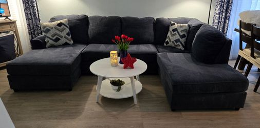 Navy Blue Sectional Couch