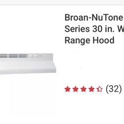 Nutone 30-33 Inch Hood Used 