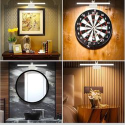Picture Lights for Wall Cordless,16" Picture Lights with Timer and Dimmable,Battery Wall Lights for Display Gallery Painting Art Frame Portrait