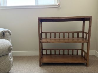 Solid Wood 3-Tier Bookcase / Display Shelf