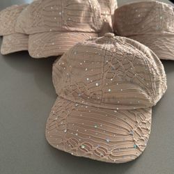 Hats With Glitter Design  12 For $8