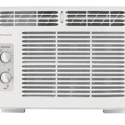 Frigidaire 5,000 BTU Window-Mounted Air Conditioner, Cools Up to 150 Sq. Ft., Quiet Operation, Effortless Temperature Control, 2 Fan Speeds, Auto Rest