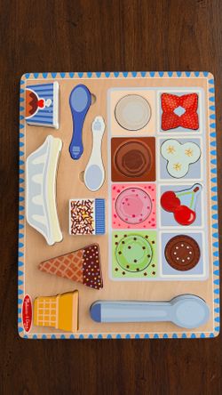 Melissa&Doug wooden magnetic puzzle