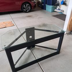TV Table (Glass Top & Bottom)