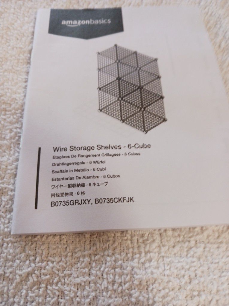 6 Cube Wire Storage Shelve
