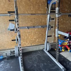 Squat Rack With Power Cage