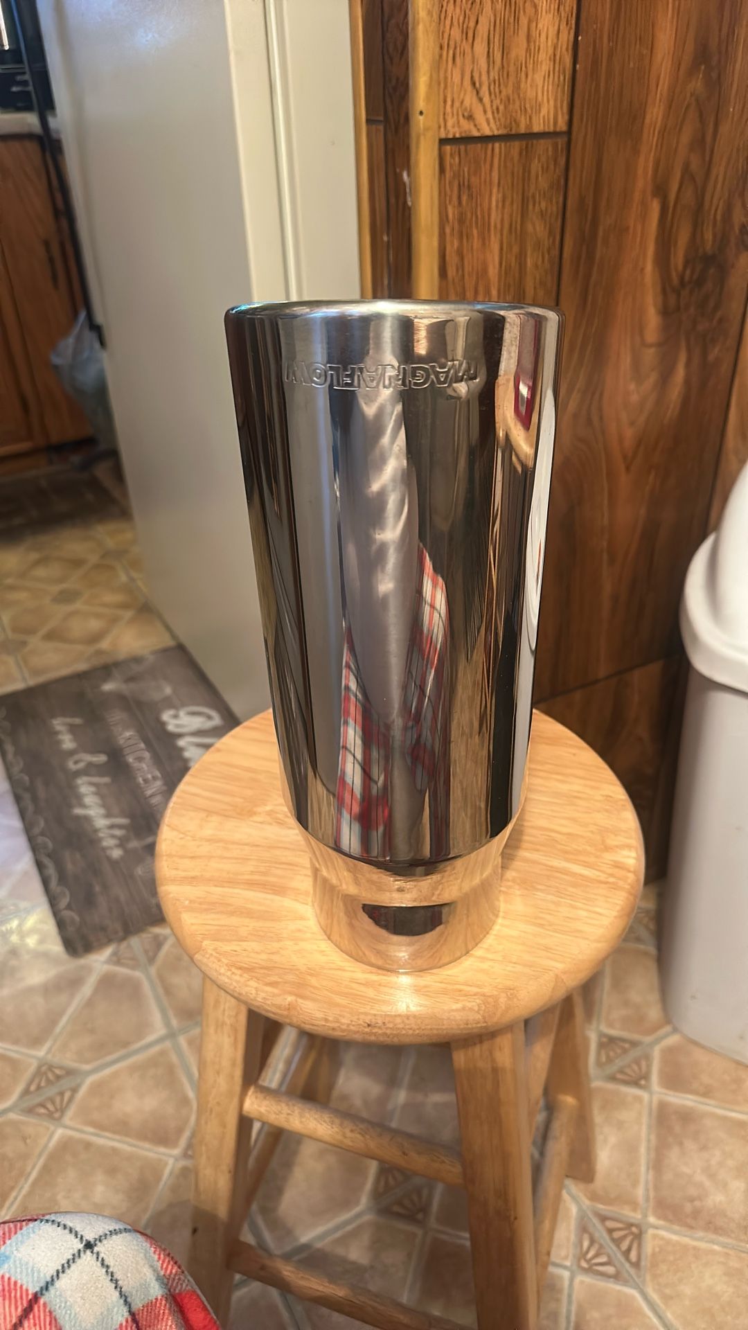 Magna, Flow  POLISHED 5" DIESEL EXHAUST TIP, 6" OUTLET 