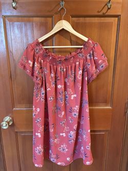 Xhilaration Floral Off-the-Shoulder Dress – Size Large