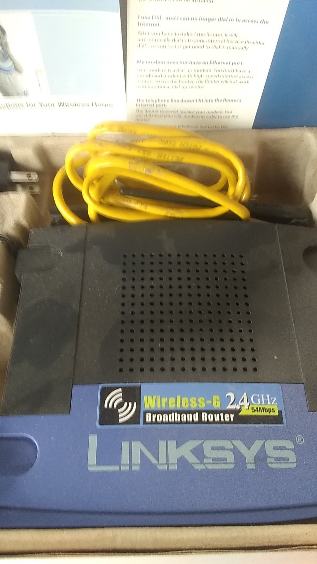 Linksys Router modem works perfect