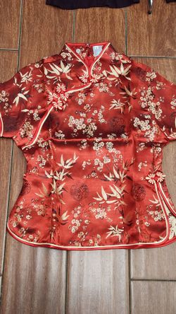 Tang Yi | Tops | Tang Yi Traditional Silk Red Dragon Top sz M