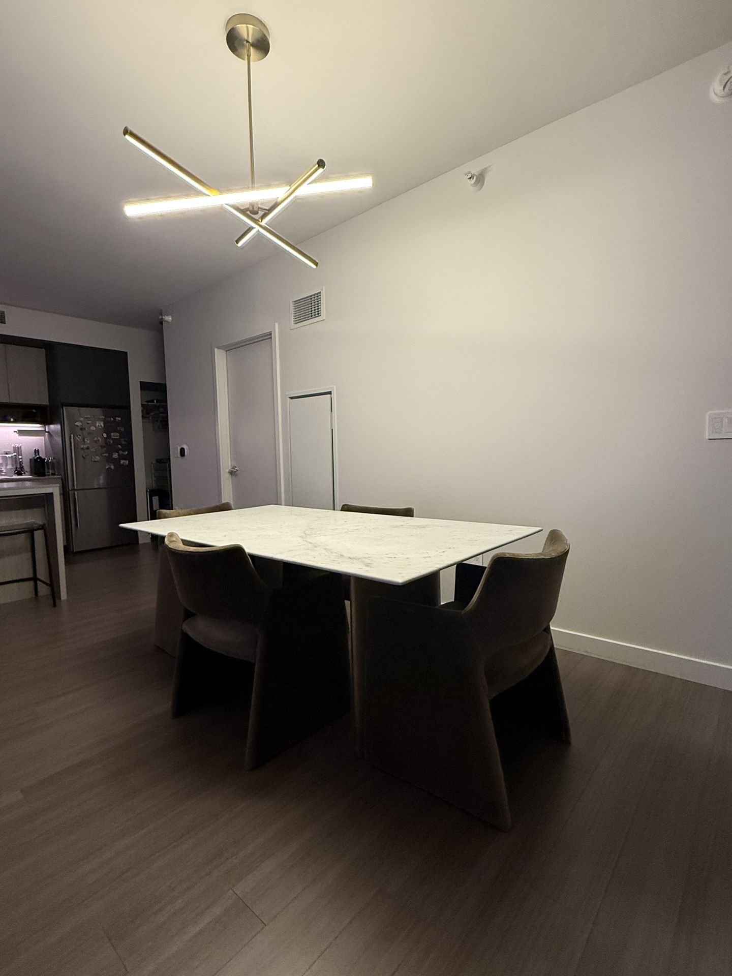 Marble Dining Table With Four Chairs