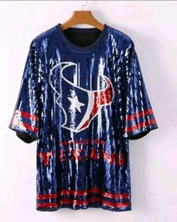 Houston Texans Inspired Sequin Jerseys - Tunic/Dress