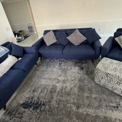 3 piece sofa set +ottoman 