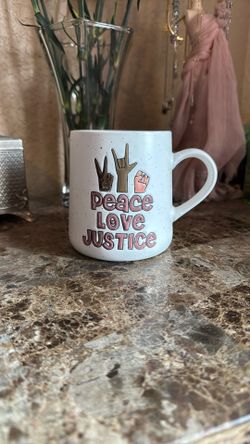 Peace Love Justice Mug