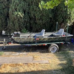 1982 Sears 10 Foot Flat bottom boat/ 1036Jon Boat
