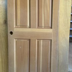 Solid Wooded Door Size 31 3/4” X 77” X 1 1/4” Thick 