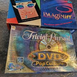 Games LOT C.  Lot of 3 games. Imaginiff, Trivial Pursuit DVD, Celebrity Taboo 